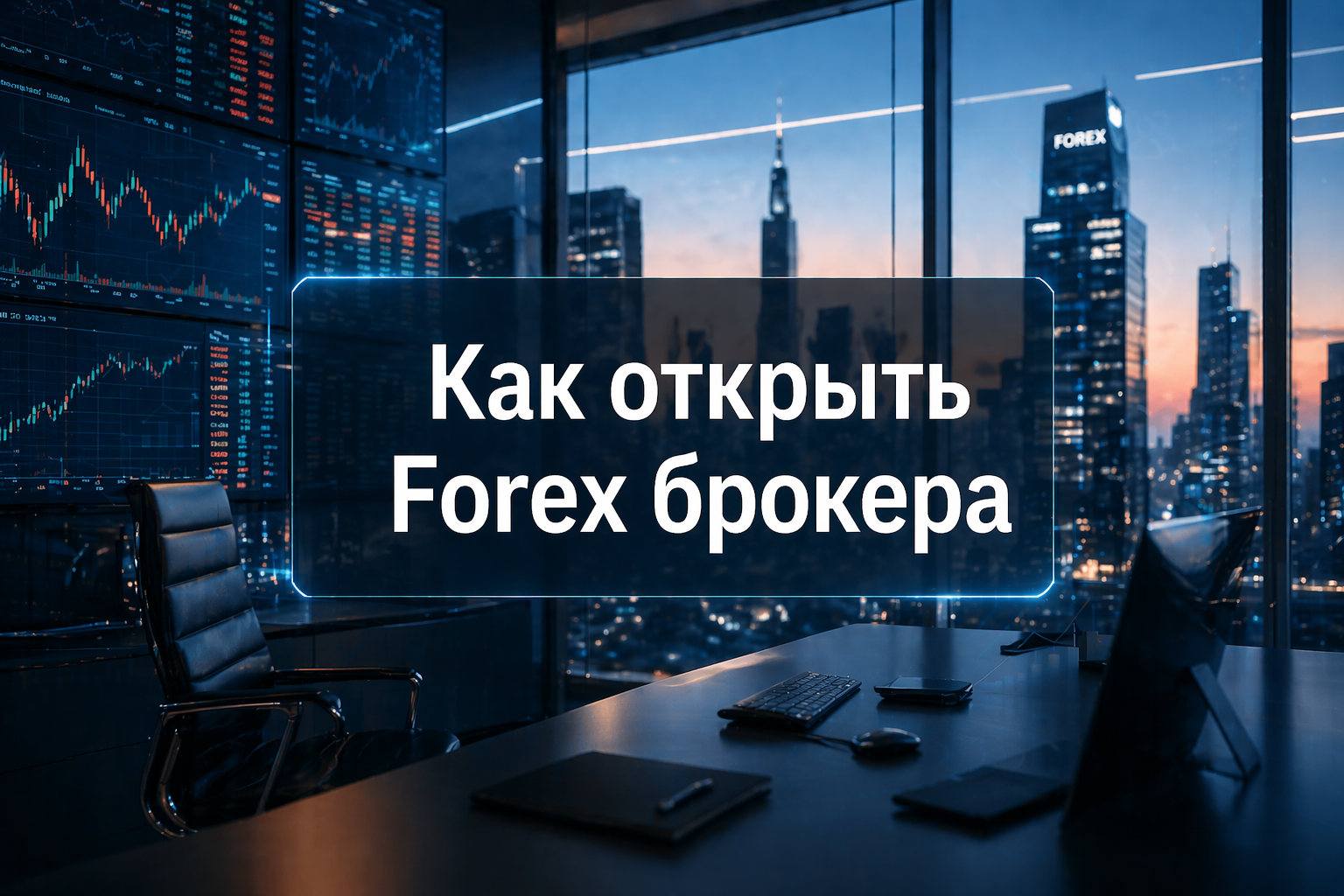 Как открыть Forex брокера